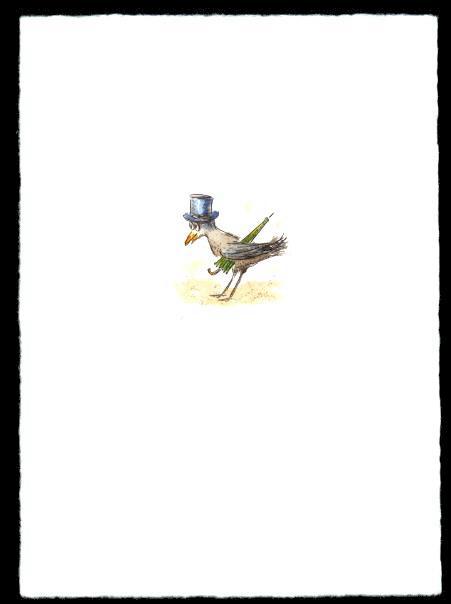 Druckgrafik   Kaltnadelradierung   Vogelhochzeit  Titel : Bräutigam 2  -  zurück zur Übersicht hier klicken